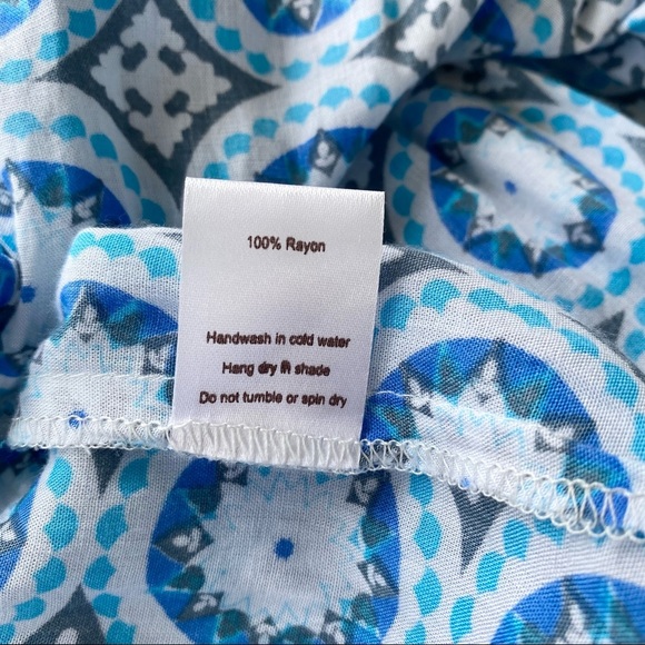 Tiare Hawaii blue lighthouse mini dress coverup one size - Picture 12 of 14